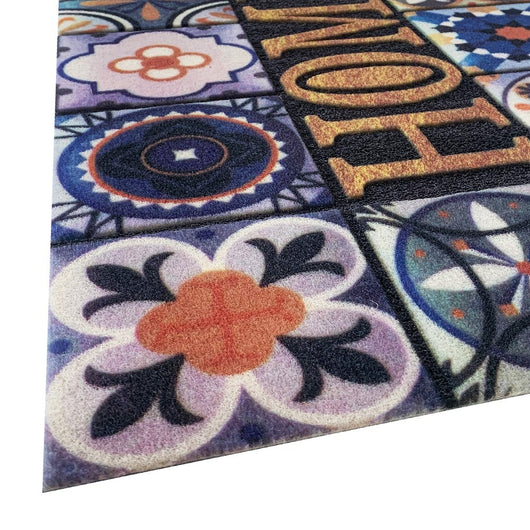 Zerbino Ingresso Moderno Effetto 3D Fondo Pvc Antiscivolo Assorbente Tappeto Porta Entrata Dis_B