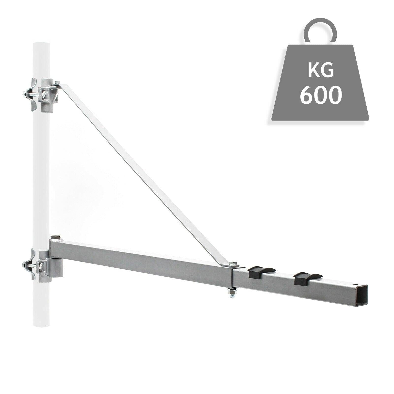 Supporto paranco sollevamento braccio girevole 600 g Cavo verricello 110 cm fissaggio braccio 16_0002387