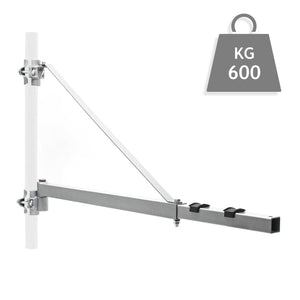 Supporto paranco sollevamento braccio girevole 600 g Cavo verricello 110 cm fissaggio braccio 16_0002387