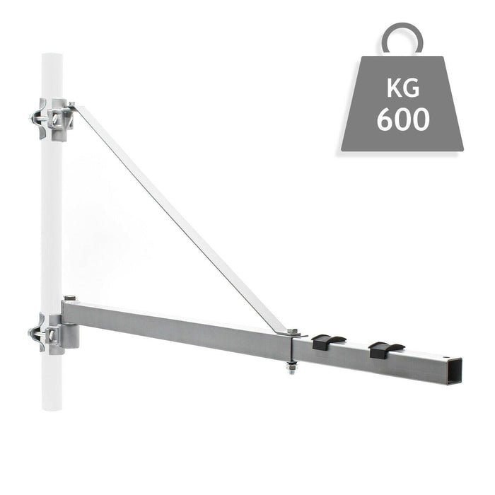 Supporto paranco sollevamento braccio girevole 600 g Cavo verricello 110 cm fissaggio braccio 16_0002387