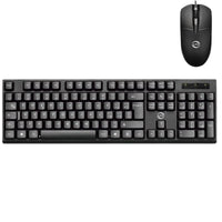 SET TASTIERA E MOUSE CON FILO USB PER PC DESIGN ERGONOMICO UFFICIO CASA ITALIANA