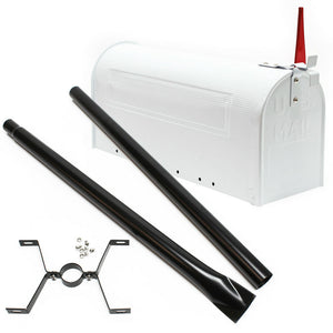 Cassetta postale USA Cassetta postale design americano piedino di supporto per posta argento 16_0000330