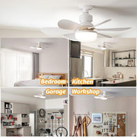 LAMPADA VENTILATORE PLAFONIERA LED SOFFITTO E27 DIMMERABILE 6 PALE TELECOMANDO
