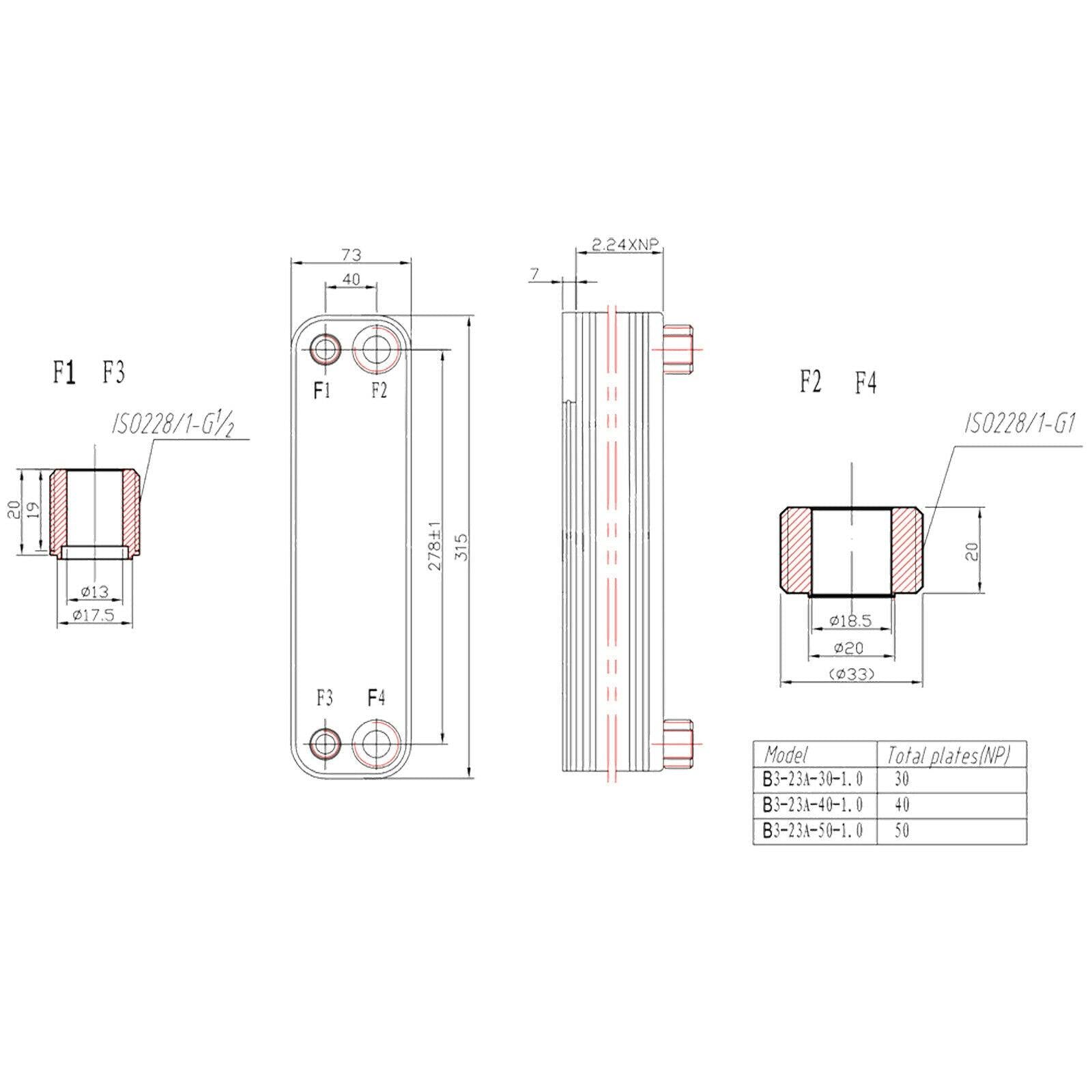Scambiatore termico inox 30 piastre max 125 kw acqua solare 16_0000832