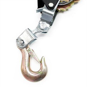 Il paranco manuale 2000 kg 2,2 m 2 trasmissione 2 ganci verricello di trazione attrezzi garage officina fai da te 16_0002749