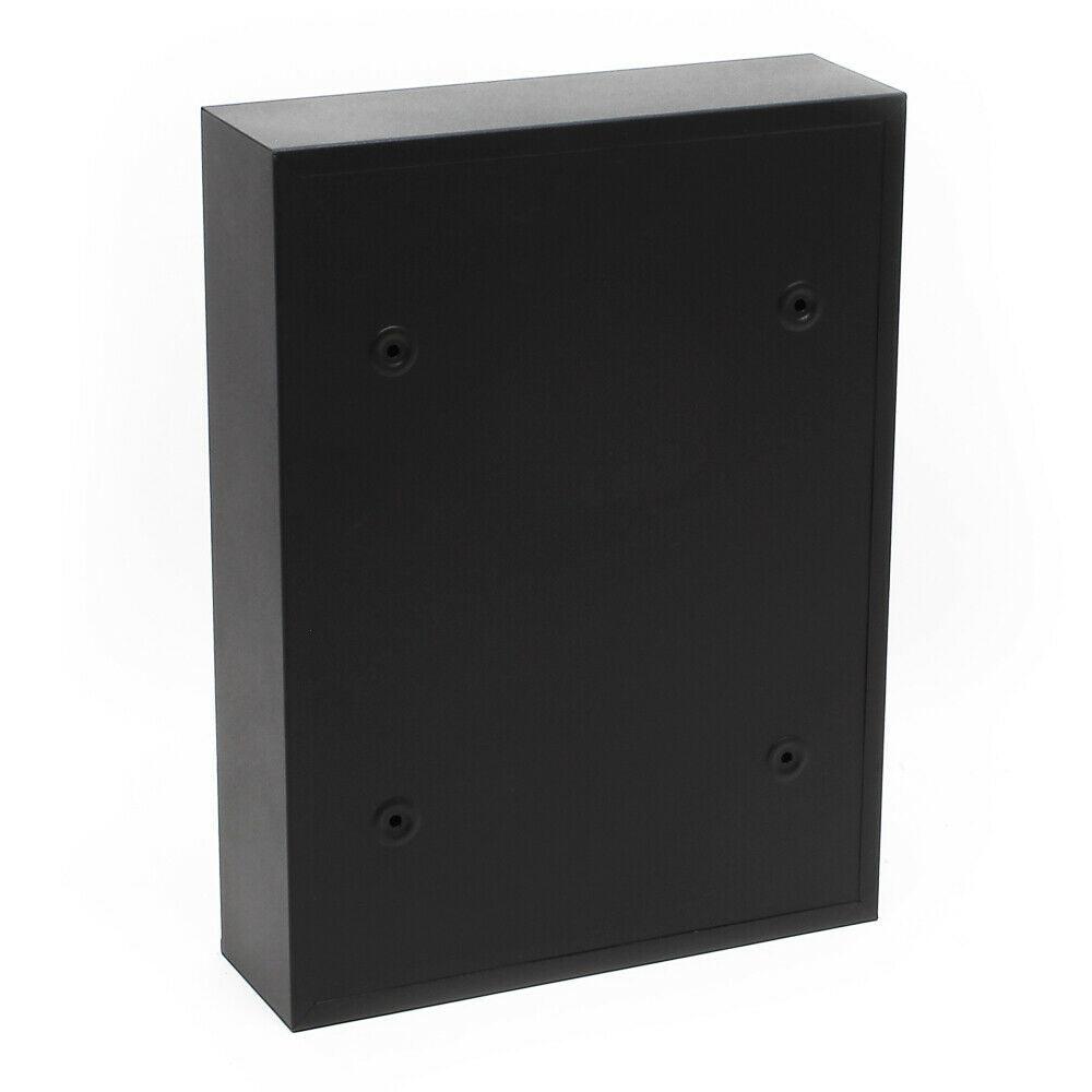 Cassetta postale di design a muro in acciaio zincato nero 16_0000083