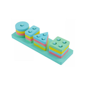 GIOCO EDUCATIVO MONTESSORI IN LEGNO CON FORME GEOMETRICHE COLORI BAMBINI 53562