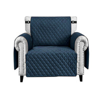 Copri Poltrona Impermeabile Tasche Laterali Proteggi Poltrona Antimacchia Antiscivolo 1 Posto Blu