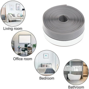 GUARNIZIONE ADESIVA PARAFREDDO PARASPIFFERI PORTE FINESTRE GRIGIO CHIARO 35MM