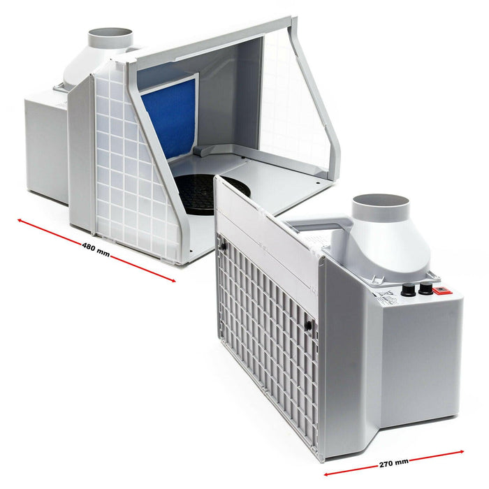 Cabina di aspirazione 9m³/min Illuminazione LED doppia ventilazione regolabile 16_0002403