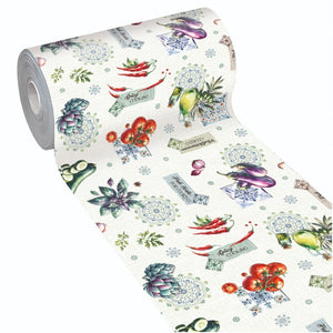 Tappeto Cucina 46x190 Cm Antimacchia Antiscivolo Passatoia Gomma Pvc Flessibile Stampa Digitale Dis C