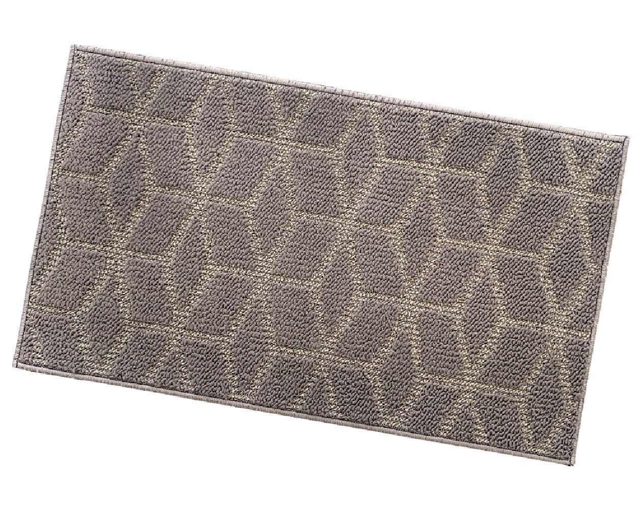 Zerbino Ingresso Interno Esterno Tessuto 3D Antiscivolo Tappeto Casa Assorbente Moderno Tortora