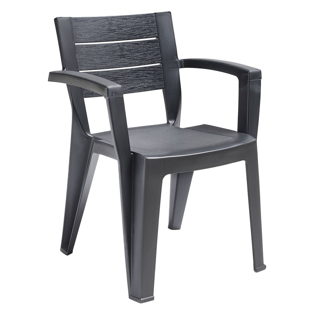 sedia in polipropilene emma grafite