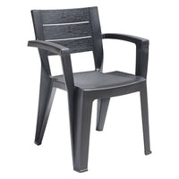 sedia in polipropilene emma grafite