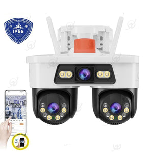 TELECAMERA WIFI JORTAN 8 DOPPIA LENTE HD ESTERNO IP66 VISIONE NOTTURNA COLORI