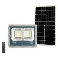 FARO LED CON PANNELLO SOLARE LUCE FREDDA FARETTO LED CASA GIARDINO ESTERNO 1000W