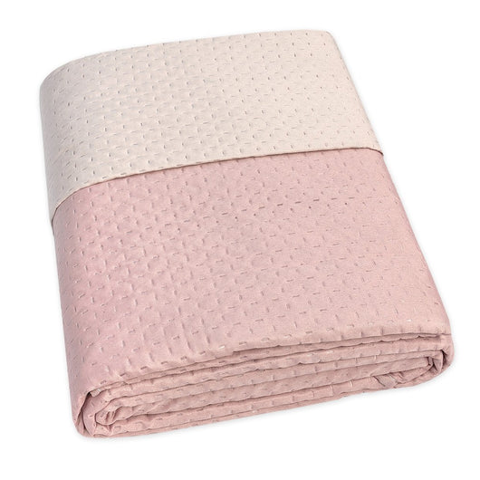 Trapunta Double Face SINGOLA 150x255 cm Coperta Morbida Copriletto Tinta Unita Rosa