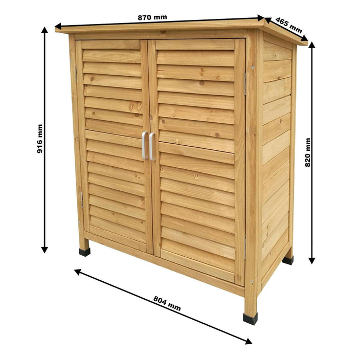 Casetta da giardino cabina con doppie porte 87 x 46 x 91 cm legno di abete rosso 16_0002173