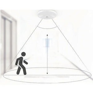 PLAFONIERA LED SOFFITTO ROTONDA 15W LUCE FREDDA SENSORE MOVIMENTO INFRAROSSI 174