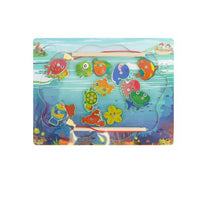 GIOCO EDUCATIVO LEGNO PESCA MAGNETICA COLORI ANIMALI MARINI BAMBINI 52283A