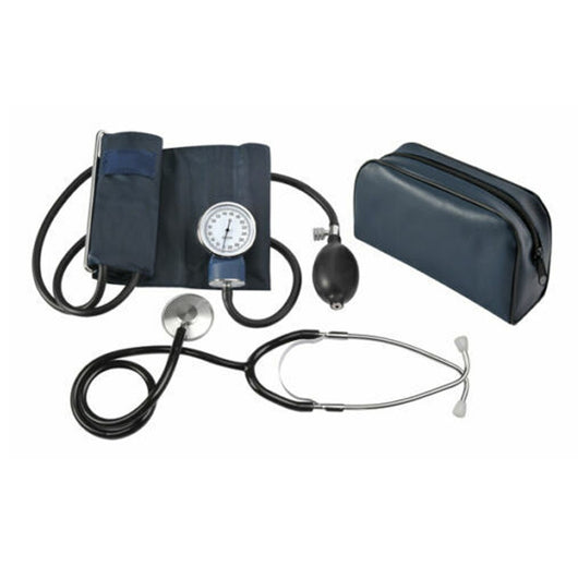 SFIGMOMANOMETRO ANEROIDE MISURATORE DI PRESSIONE CON STETOSCOPIO BORSA MANUALE