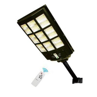 FARO LAMPIONE STRADALE PANNELLO SOLARE PALO TELECOMANDO SENSORE MOVIMENTO 900W