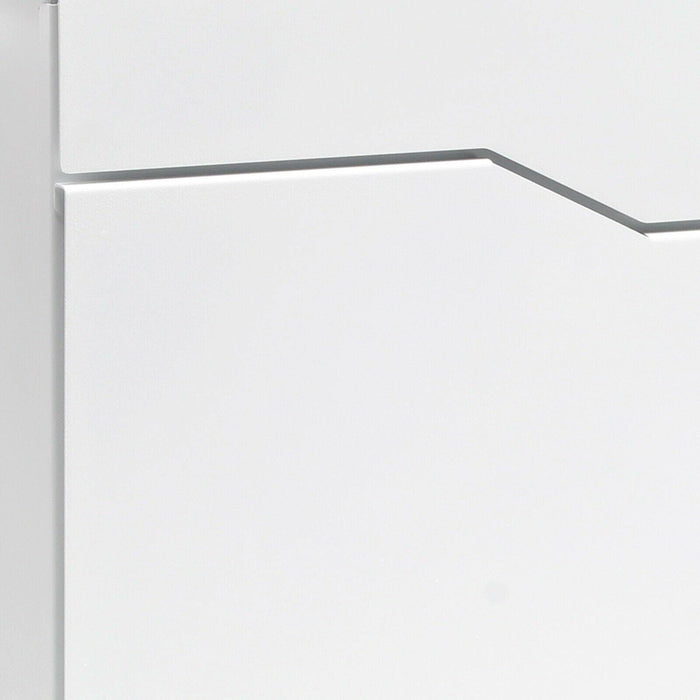 Cassetta postale di design bianca da parete portariviste per giornali in acciaio zincato 37 x 37 x 10,5 cm bianco 16_0000091