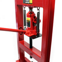 Pressa idraulica pressa da officina pressa a telaio 6 ton pressa a cremagliera rossa 16_0000573