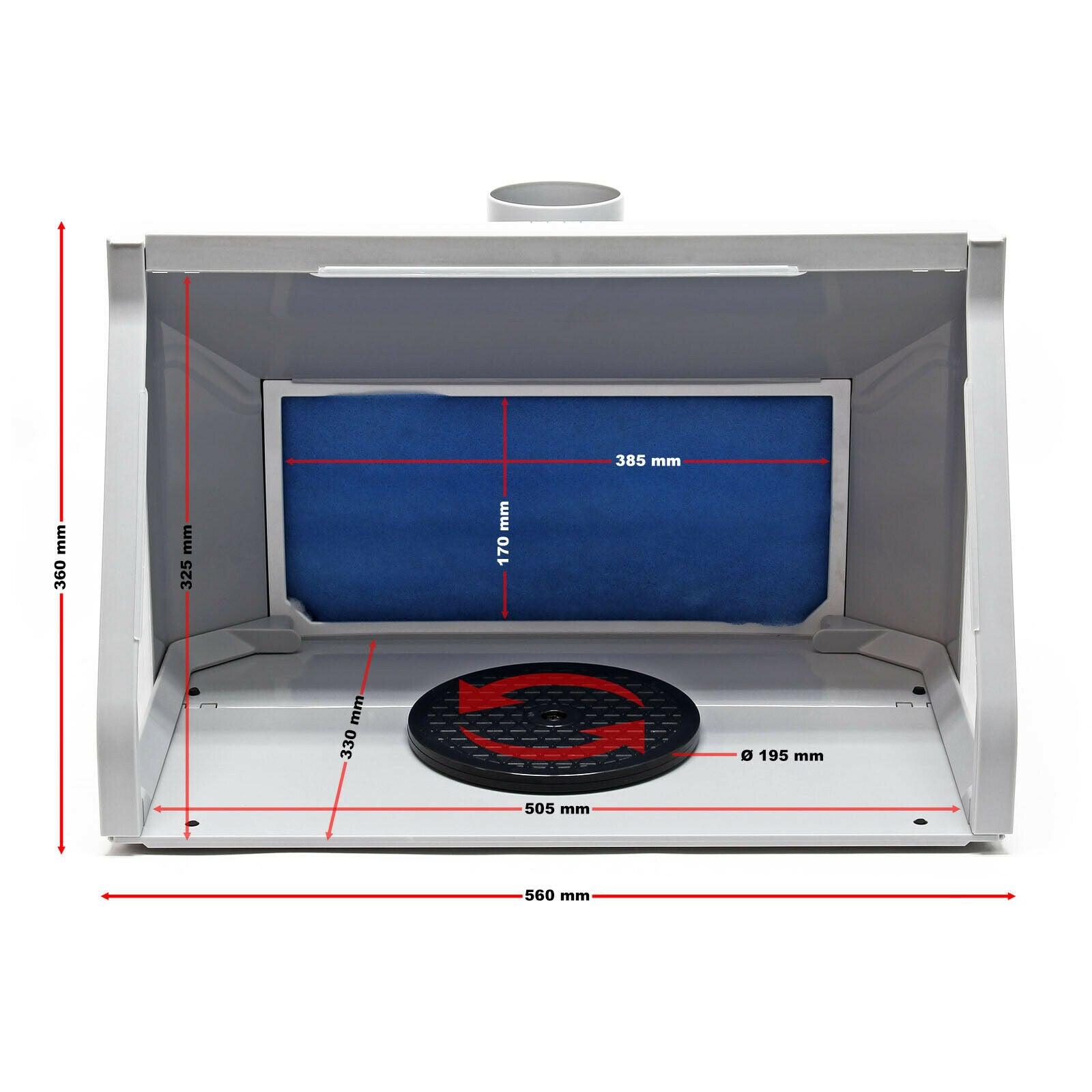 Cabina di aspirazione 9m³/min led doppia ventilazione interruttore regolabile su 2 livelli 16_0002402