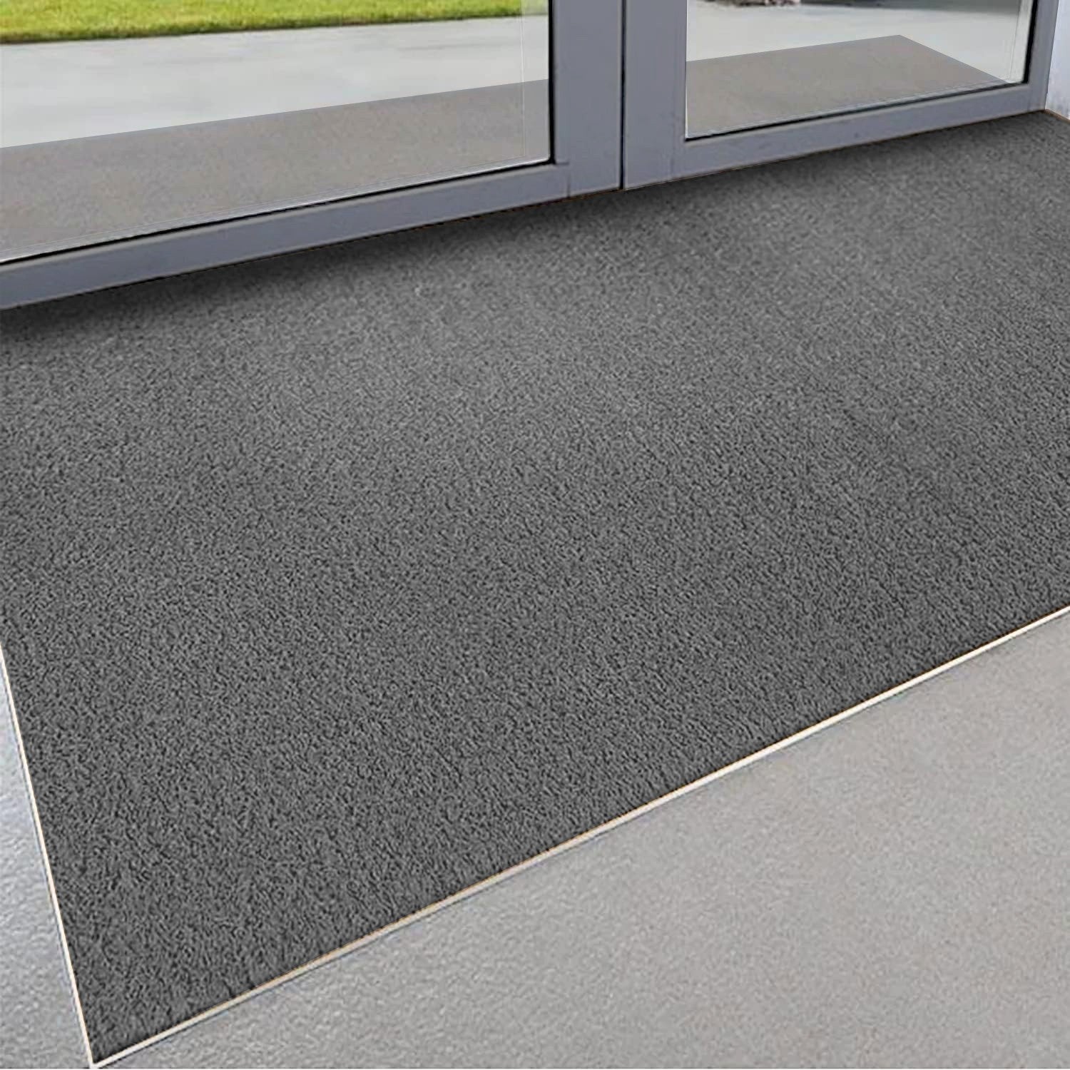 Zerbino Cocco Naturale Colorato Antiscivolo Su Misura Tappeto Ingresso Entrata 100x200 cm Grigio