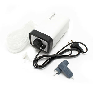 Pompa ad aria per aeratore per laghetto d'acquario 2 x 2,8 litri al minuto 16_0002349