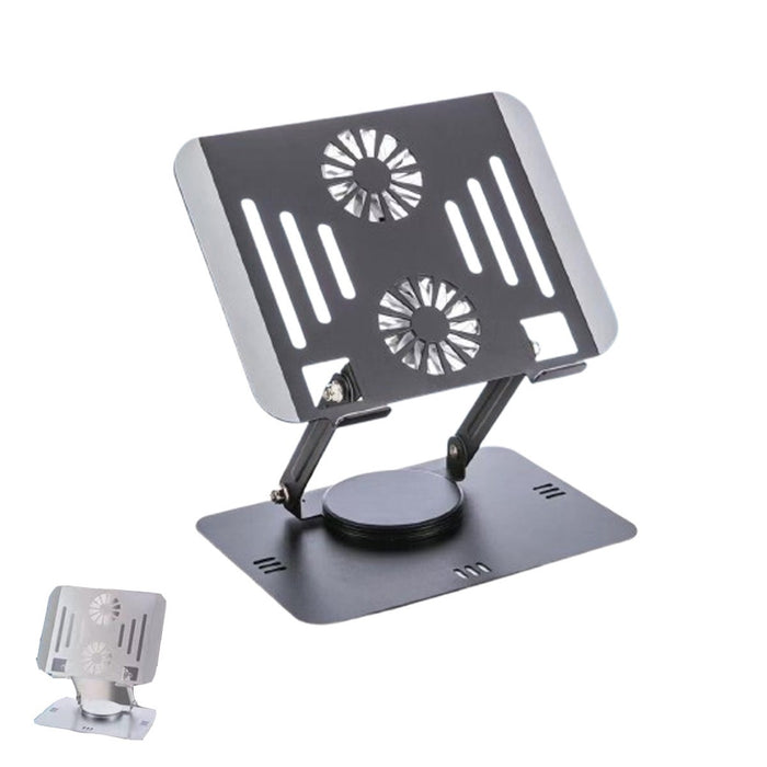 SUPPORTO TAVOLO DISSIPATORE VENTOLA 360° TABLET E  DISSIPAZIONE CALORE