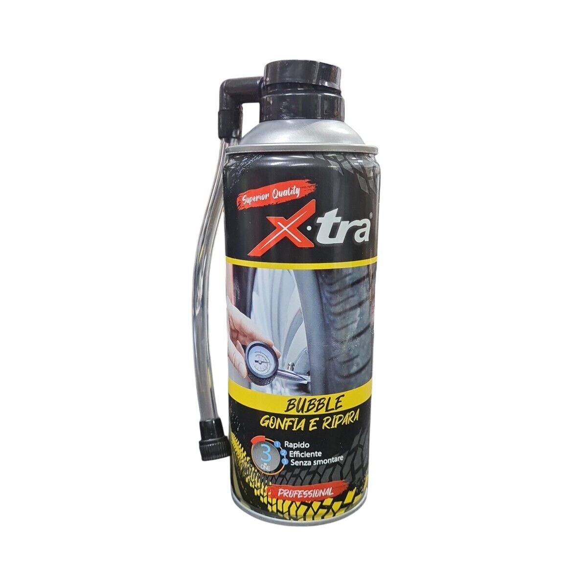 BOMBOLETTA SPRAY 400ML GONFIA RIPARA GOMME PNEUMATICI RUOTE AUTO MOTO BICI