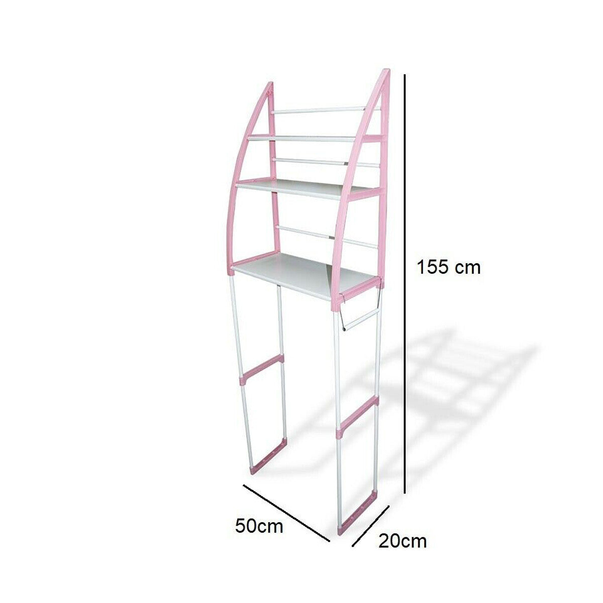 ORGANIZER CON 3 MENSOLE SCAFFALE SOPRA WC BAGNO SALVASPAZIO PORTAOGGETTI