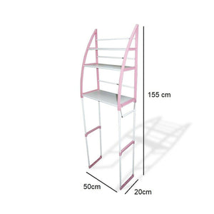 ORGANIZER CON 3 MENSOLE SCAFFALE SOPRA WC BAGNO SALVASPAZIO PORTAOGGETTI