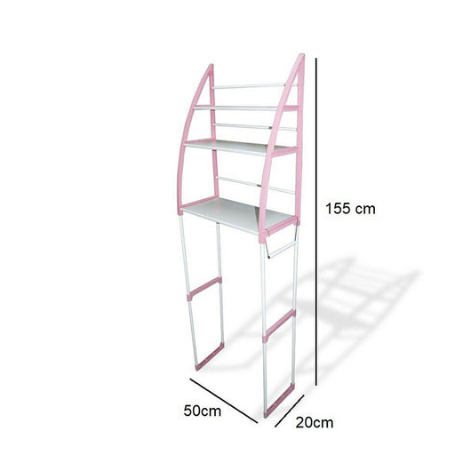 ORGANIZER CON 3 MENSOLE SCAFFALE SOPRA WC BAGNO SALVASPAZIO PORTAOGGETTI