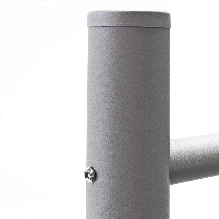 Blocco di 10 cassette postali su piedi con ingressi argentati mail 16_0000141