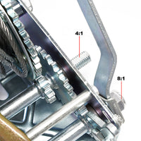 Verricello manuale da alaggio 900kg 10 m 4:1/8:1 garage officina Attrezzi fai da te 16_0000520