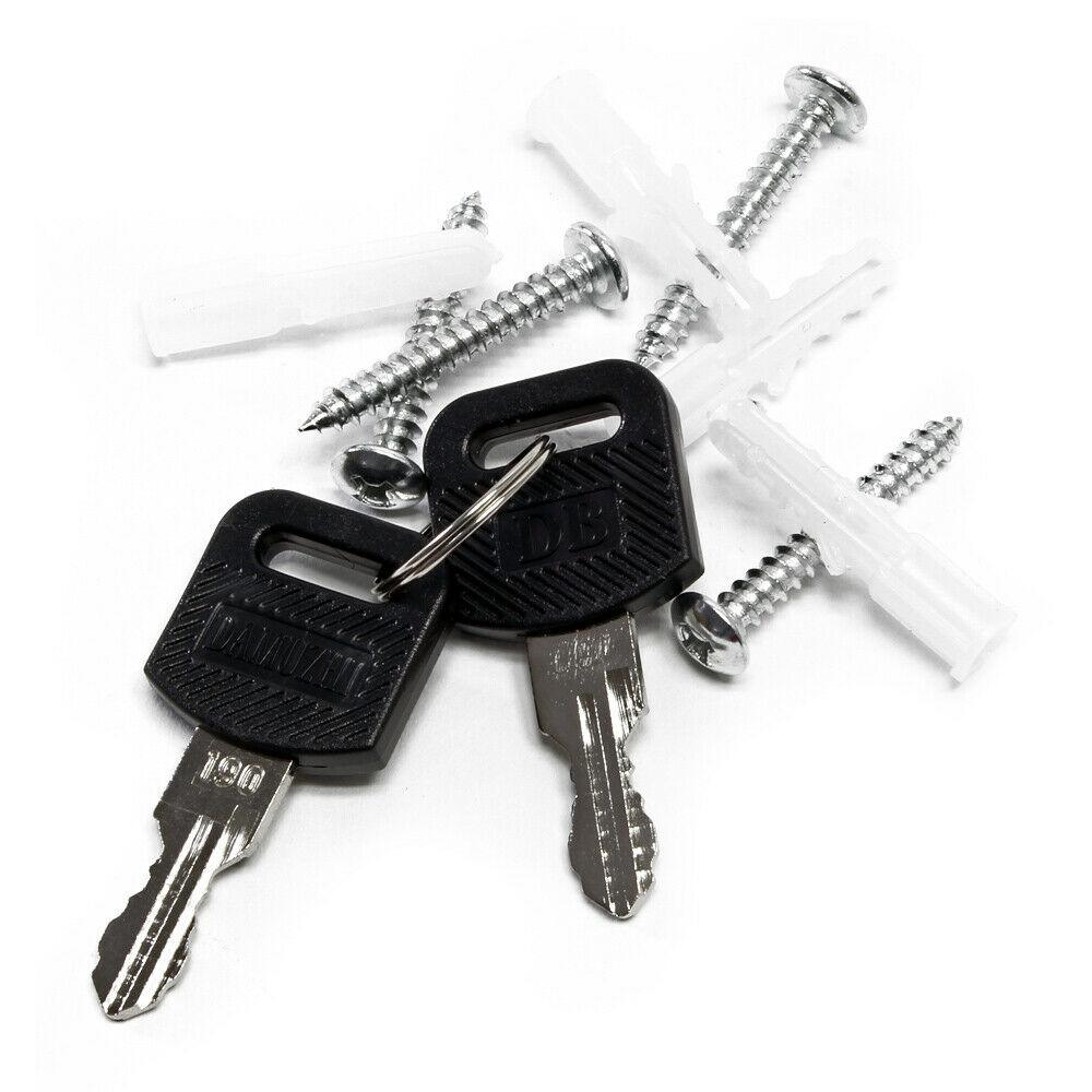 Cassetta postale di design da parete in acciaio zincato 21,5 x 9 x 32 cm bianco 16_0000074