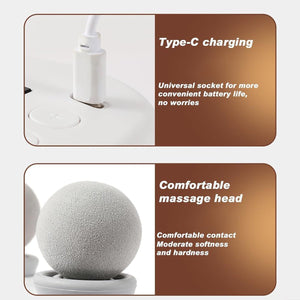 PISTOLA MASSAGGIO PERCUSSIONE A 4 TESTE SCHIENA GAMBE COLLO ALLEVIA IL DOLORE