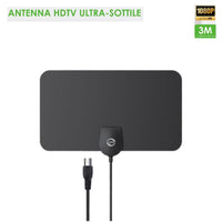 ANTENNA HDTV ULTRA-SOTTILE 1080P CON CAVO 3M RICEZIONE DIGITALE TERRESTRE 06023