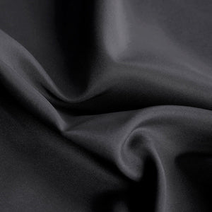 Tenda Porta Finestra 140x280 Cm Raso Sintetico 1 Pannello Coprente Occhielli Acciaio Nero