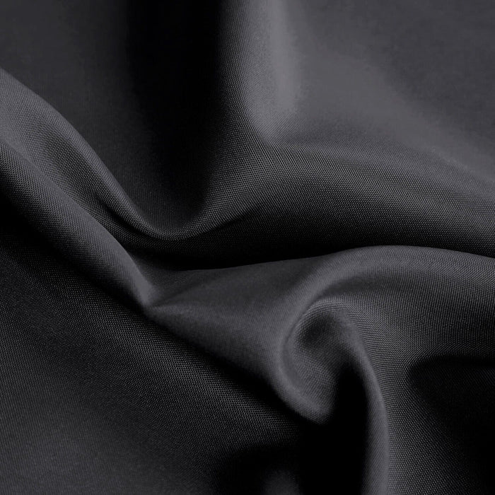 Tenda Porta Finestra 140x280 Cm Raso Sintetico 1 Pannello Coprente Occhielli Acciaio Nero