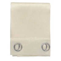 Tenda Porta Finestra 140x280 Cm Raso Sintetico 1 Pannello Coprente Occhielli Acciaio Beige