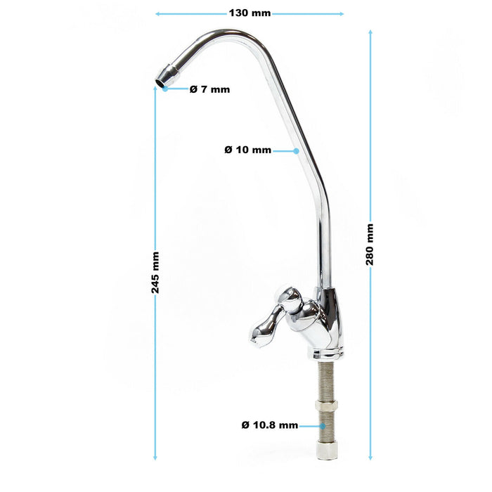 Rubinetto da bagno da cucina ad osmosi inversa 1/4 pollice - 6,35 mm standard d-04 16_0001781