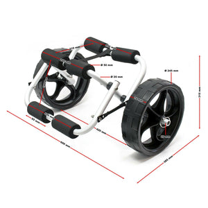 Carrello pieghevole in alluminio ruota da 45 kg cinghia lampada in PU fissaggio in nylon 16_0002562