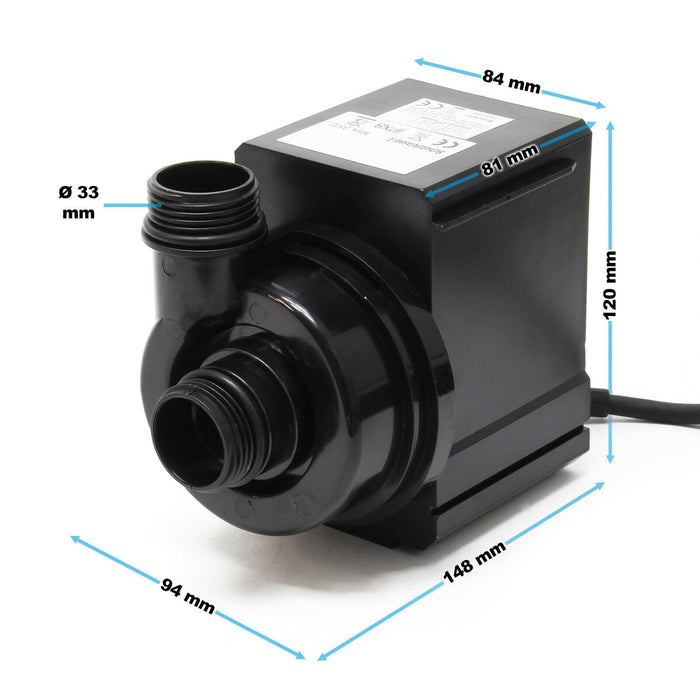 Pompa per laghetto con filtraggio Koi 7000 litri all'ora 50 watt 16_0002081