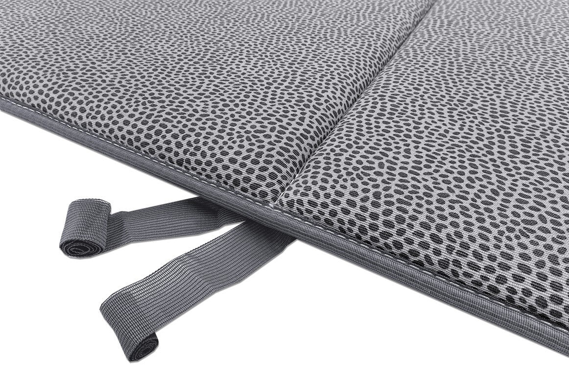 Cuscino Sdraio Giardino Morbido Materassino Lettino Prendisole Pieghevole Maculato Elegante Grigio