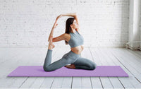 Tappetino Palestra Yoga Esercizi Aerobica Morbido Antiscivolo Viola