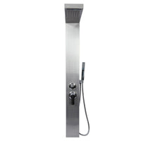 Doccia da giardino a pioggia a parete in acciaio inox 130 cm con ugelli idromassaggio getto pioggia 16_0002769